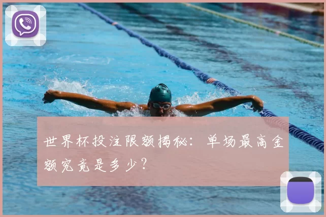 世界杯投注限额揭秘：单场最高金额究竟是多少？