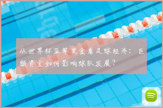 从世界杯亚军奖金看足球经济：巨额资金如何影响球队发展？