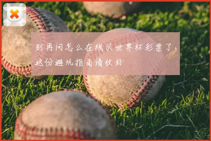 别再问怎么在线买世界杯彩票了，这份避坑指南请收好