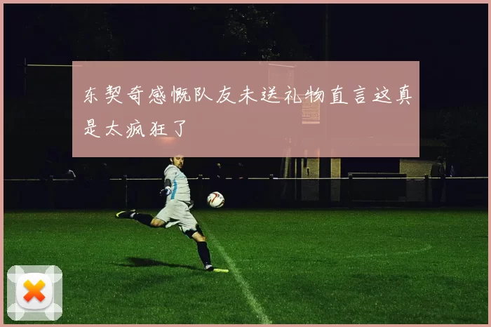 东契奇感慨队友未送礼物直言这真是太疯狂了
